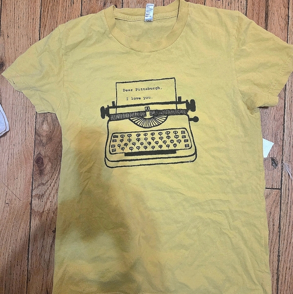 American Apparel Yellow Sustainable Edition- Dear PIttsurgh, I love you. - Picture 1 of 2